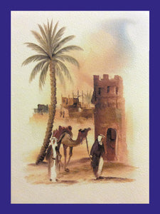 All in a Day Collection of Orientalist Art - AC4 (Pack of 5 cards and envelopes) - manara