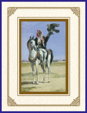 Load image into Gallery viewer, Desert Life Collection of Orientalist Art - DLC6 The Falconer (Pack of 5 cards and envelopes) - manara