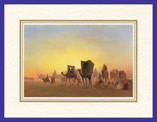 Load image into Gallery viewer, Mathaf Collection of Orientalist Art MC15 - Charles Theodore Frere - &#39;Arrival of the Caravan&#39; (Pack of 5 cards and envelopes) - manara