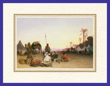 Load image into Gallery viewer, Mathaf Collection of Orientalist Art MC9 - Charles Theodore Frere - &#39;Halte d&#39;une Caravane&#39; (Pack of 5 cards and envelopes) - manara