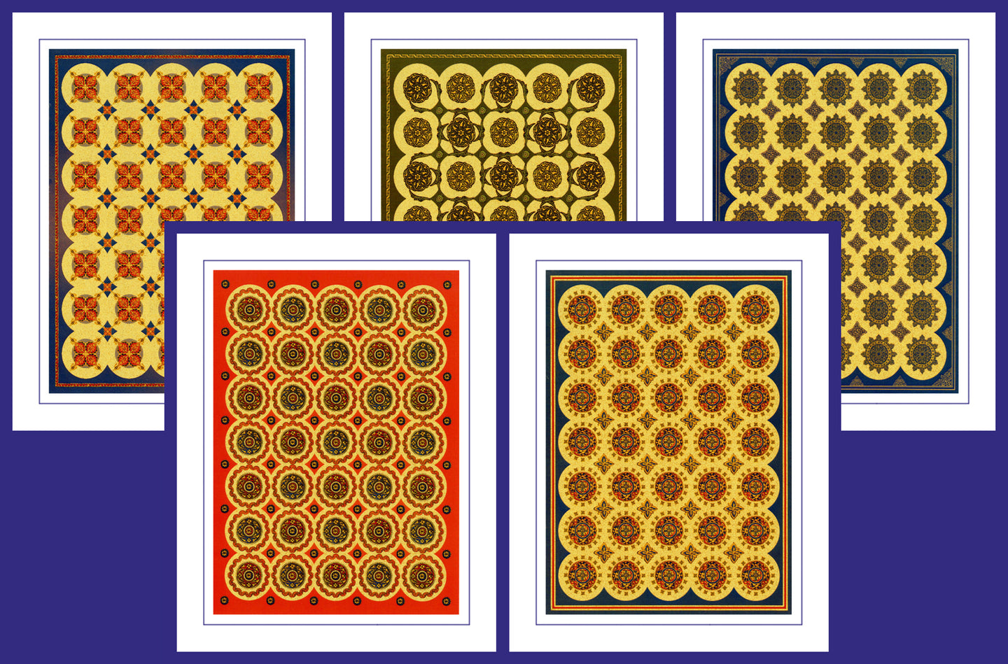 Rondelle Collection of Arab and Islamic Art - RGCΩ complete (Pack of 5 cards and envelopes) - manara